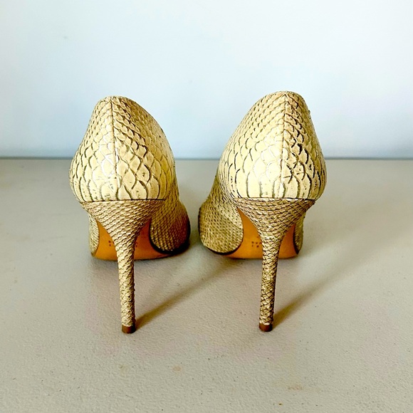 Stuart Weitzman Nouveau Python Pump Sz 7 - Picture 4 of 5